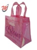 0.3mm clear PVC+changing color PVC shopping bag