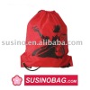 190T polyester fashion drawstring backpack bag