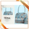 2011 Flowery cotton fashion shoulder bags for lady