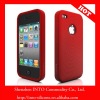 2011 HOT sale Red Silicone Skin Case for iphone 4