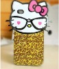 2011 hot sale Hello kitty TPU case for iPhone 4 4G for iphone 4S 4GS for iphone 4 CDMA /Girls Favorite Gift/Hello Kitty logo