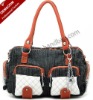 2011 new style latest  fashion designer fabric handbag