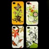 2012 Flower TPU Case Cover for iphone 4 4G Case for iphone 4S for iphone 4 CDMA \Silicon Case