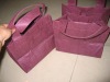 2012 HOT newest design Eco-friendly purple 100gsm pp non wove shopping Bag