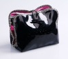 2012 New-design black pvc wholesale cosmetic bags