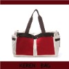 2012 Red And Brown Fashionable Lady Canvas Handbags