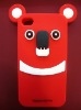 2012 funny silicone mobile phone case for iphone 4