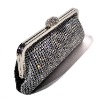 2012 hot sell new elegant crystal fahion clutch frame satin evening bag