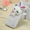 2012 new Cute Rabbit Diamond Crystal case for iphone cover hard case