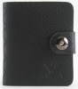 2012 snap button enclosure shiny PU card holder wholesale wallet for men