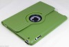 360 degrees rotation leather case for apple ipad 2