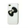 3D Bowknot Hard Plastic Case for iPhone 4