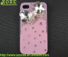 3D bling bling case for iphone4 with Czech crystal