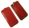 4G Genuine Leather Chrome Hard Case for iPhone 4g 4