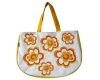 600D handbag with flower design