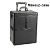 Aluminum Black Pro Rolling Makeup Case