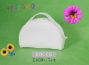 Angelical Pure White Color PU Lady Handbag with Semicircular Design