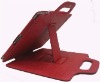 Attractive Red Synthetic leather hard plastic Cover For iPad 2