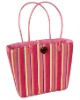 Attractive summer wheat straw handbag