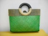 Bamboo handbag with Fabric inside