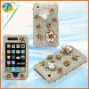 Beauty flower diamond rhinestone case for iphone 3GS