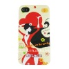 Beauty girl pattern mobile phone case for iPhone 4