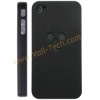 Black Skull And Cross Hard Skin Shell Cover For iPhone 4 4S