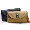 Black Skull Knuckle Rings Handbag Clutch Evening Bag Wallet Pu Leather Purse 025