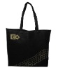 Black design woven bags