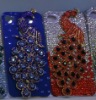 Bling rhinestone 3D back cover skin for iphone 4S