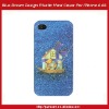 Blue Dream Design Rubberized Hard Cover For iPhone 4 4S