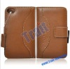 Brown new high end leather case for iphone 4