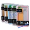 Bumper Case Cover with Clear Back Hard Plate for iPhone 4