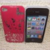 Butterfly flowers design Crystal Skin Hard Case for iPhone 4S/4G new arrival