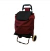 Canvas shopping bag with wheels