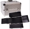 Casemetic Professional Aluminum Cosmetic Train Stripe Case