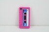 Cassette shape silicone case for iphone4