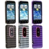 Checker Gel TPU silicne Case Cover For Sprint HTC EVO 3D