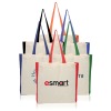 Color accent cotton tote bags