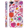 Colorful Floret Design Hard Shell Case Plastic Skin For iPhone 4G