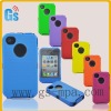 Cover For iphone 4 4S Detachable Armor Silicone Colorful