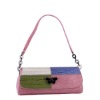 Crocodile Embossed Small Shoulder Handbag