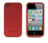 Crystal Hard Shell Case for iPhone 4 Red