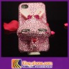 Crystal diamond rabbit case for iphone4