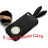 Cute Rabbit Patten Silicone Phone Case