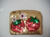 Cute Strawberry Shaped Ladies Sequin Wallet