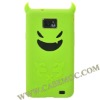 Devil Silicone Case Cover for Samsung Galaxy S2 i9100(Green)