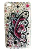 Diamond Back Cover For HTC Wildfire Bk/Si/Pk Butterfly 092/205