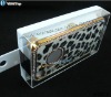 Diamond Frame Cover Luxury Case for iPhone 4S, with Retail Packing, Leopard Cover for iPhone 4, Diamond Case for iPhone 4G