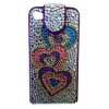 Diamonte Flip Case for BB9700 Rainbow Hearts 104/32